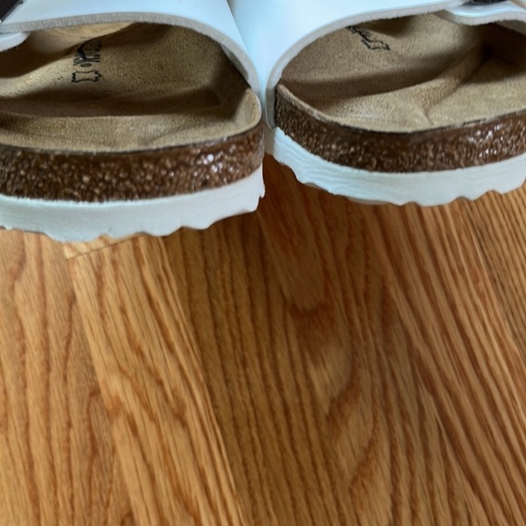 New Birkenstock Mens Arizona Birks-Flor White Size 11